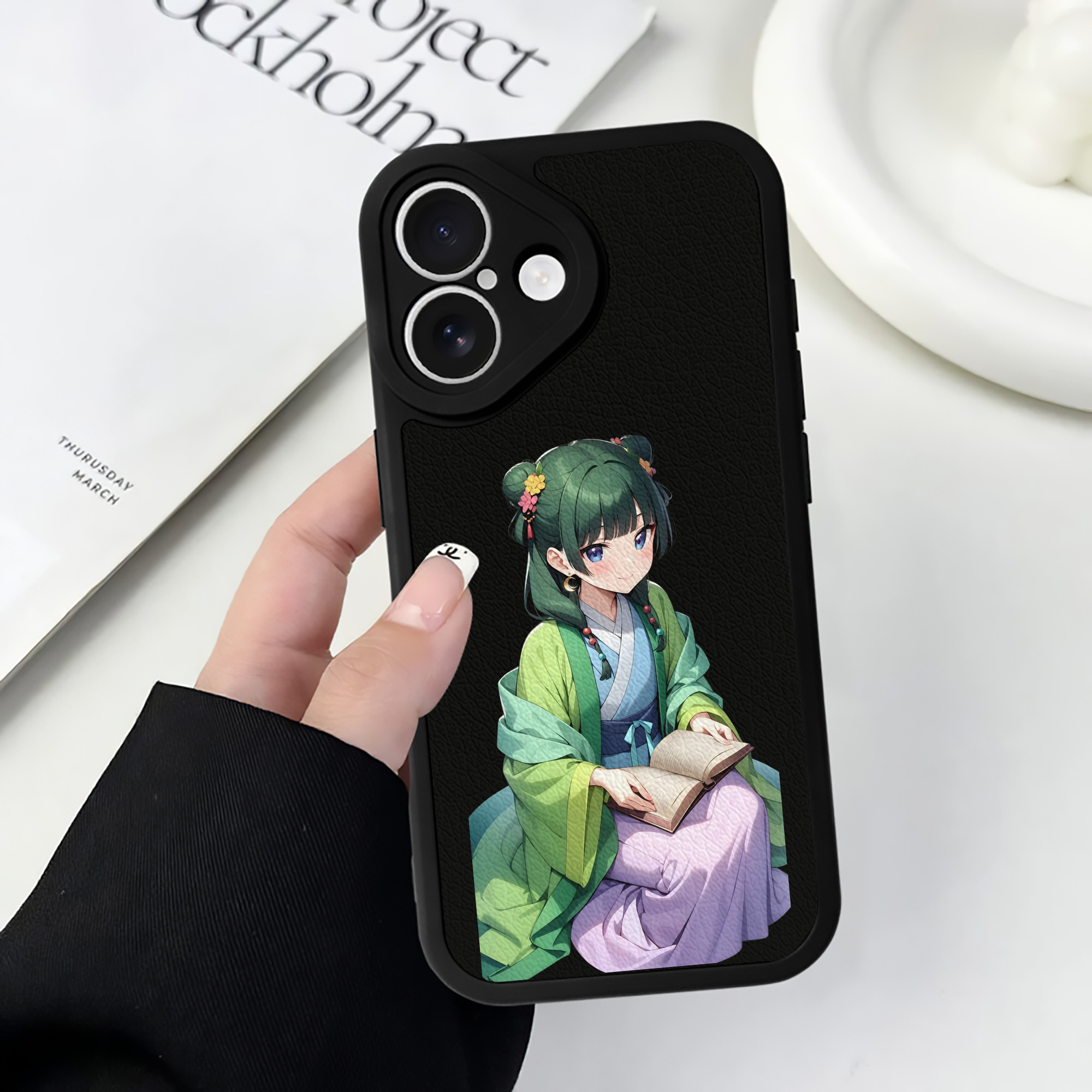 薬屋のひとりごと The Apothecary Diaries 【iPhone 16シリーズ対応】シリコンスマホケース（レザー調） 材質：シリコン